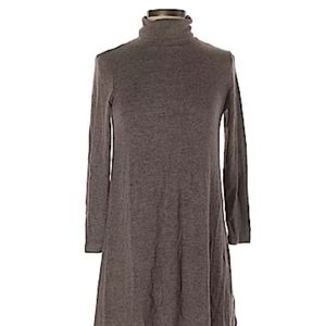 Turtleneck casual sweater dress